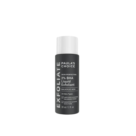 paula's choice maroc, exfoliant BHA 2%, acide salicylique visage, soin points noirs, exfoliant peau grasse, paula's choice skin perfecting, traitement acné maroc, produit pores dilatés, beautyfamily.ma, exfoliant chimique doux
