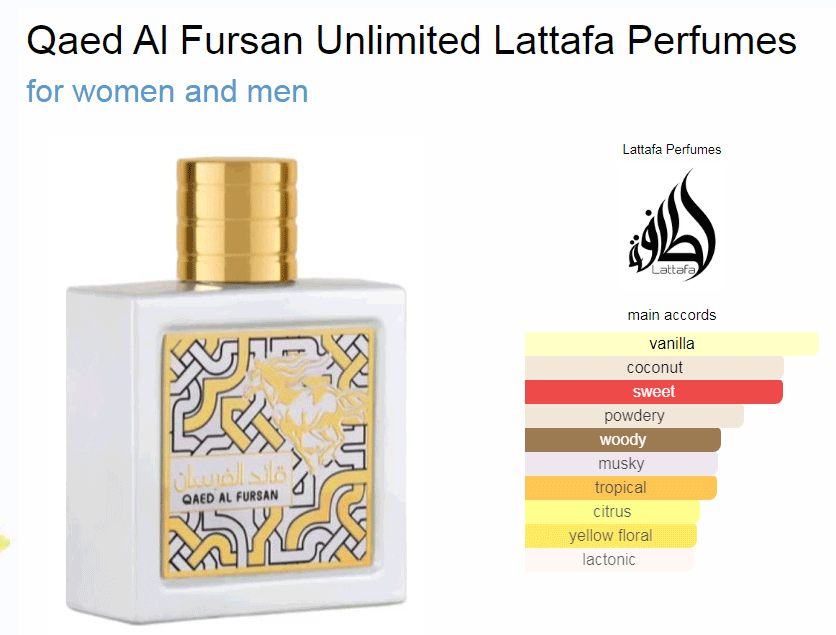 QAED AL FURSAN EAU DE PARFUM BLANC - LATTAFA 90ml