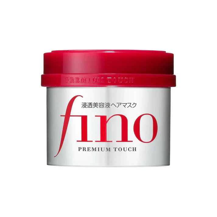 Shiseido Fino Premium Touch Hair Mask, masque capillaire Shiseido, masque cheveux secs, masque cheveux abîmés, masque nourrissant cheveux, masque réparateur cheveux, vitamine E cheveux, squalane cheveux, masque cheveux doux, masque cheveux brillants, masque cheveux faciles à coiffer, masque léger non gras, masque capillaire Maroc, BeautyFamily Maroc
