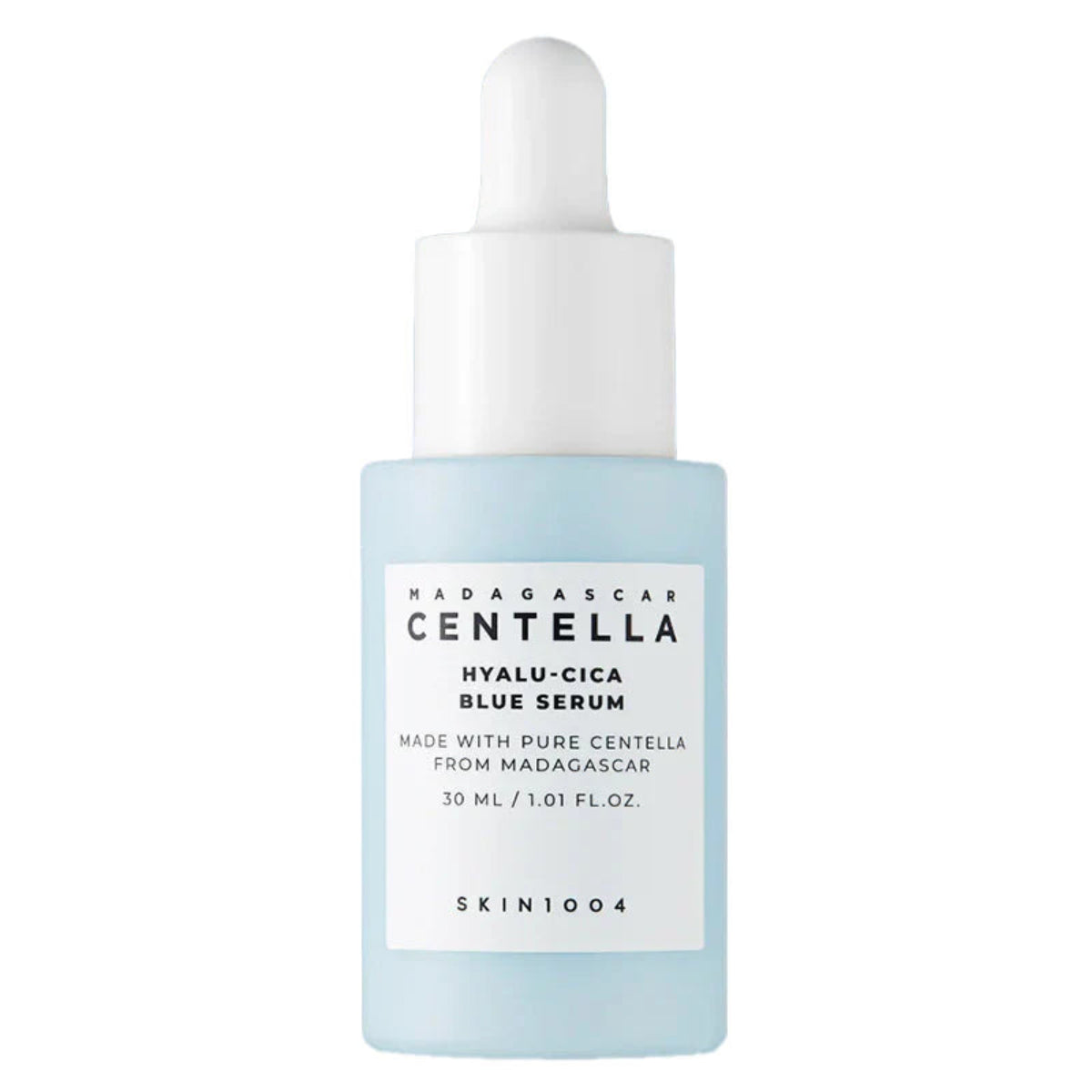 skin1004 hyalu-cica serum, sérum centella asiatica, sérum hydratant peau sensible, sérum visage acide hyaluronique, soin coréen hydratant, skin1004 maroc, centella asiatica maroc, sérum apaisant coréen, hyalu cica serum maroc, beautyfamily.ma, sérum bleu peau déshydratée, sérum visage clean beauty