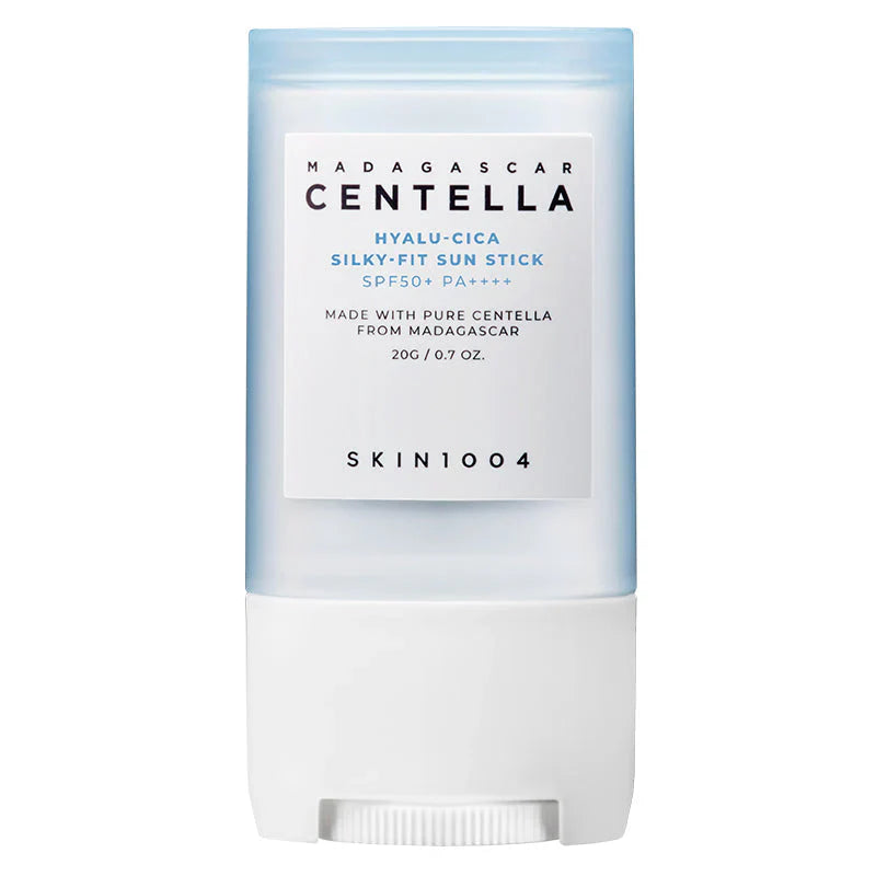 skin1004 sun stick, silky-fit sun stick, stick solaire centella, crème solaire stick coréenne, protection solaire visage maroc, hyalu-cica sun stick, stick solaire peau sensible, spf50+ maroc, sunscreen stick korea, beautyfamily.ma, skin1004 solaire maroc, stick solaire non gras,
