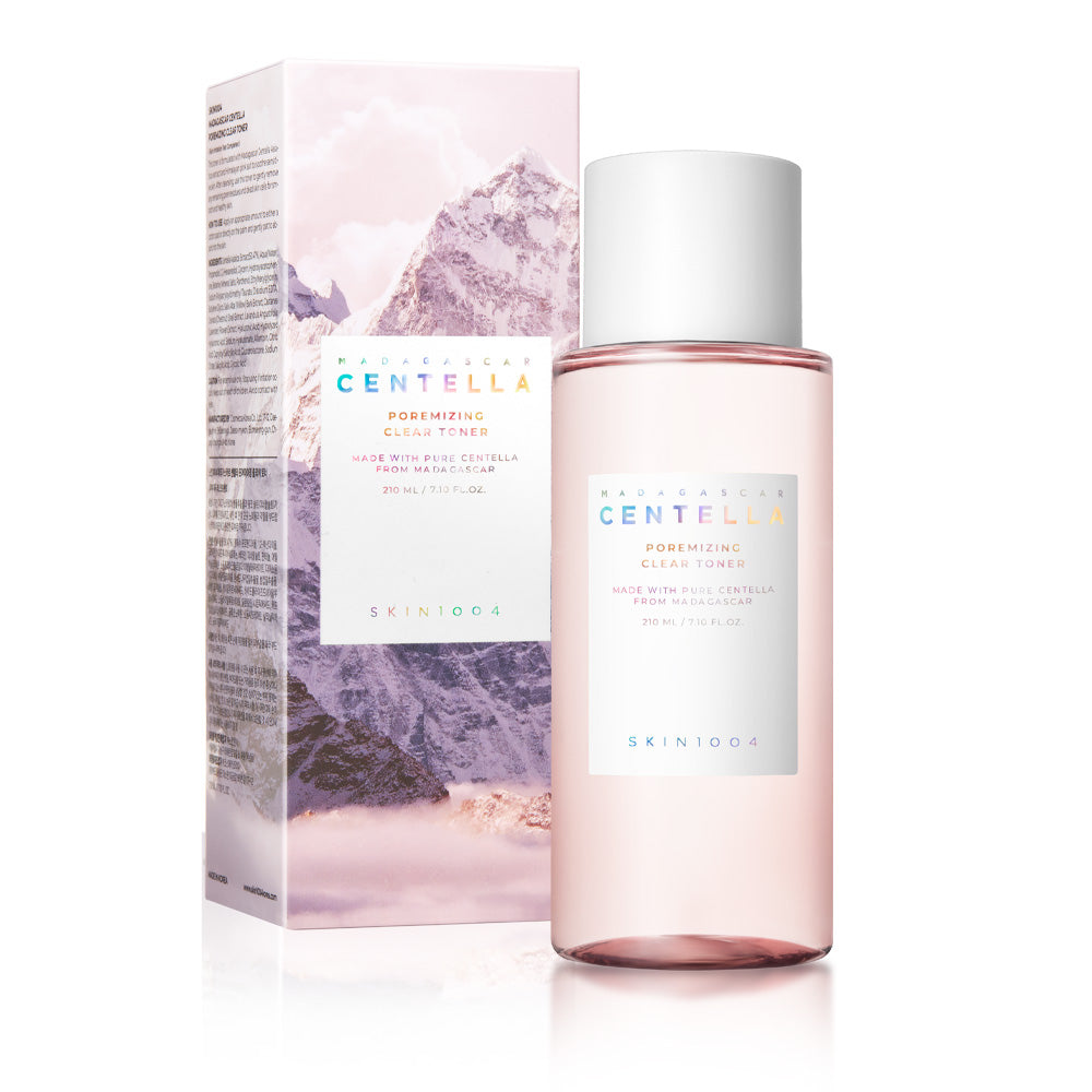 skin1004 poremizing toner, toner pores dilatés, toner peau grasse, lotion tonique purifiante, centella asiatica maroc, soin coréen peau mixte, toner sans alcool maroc, skin1004 maroc, toner rafraîchissant coréen, beautyfamily.ma, toner au sel rose, toner visage anti-brillance
