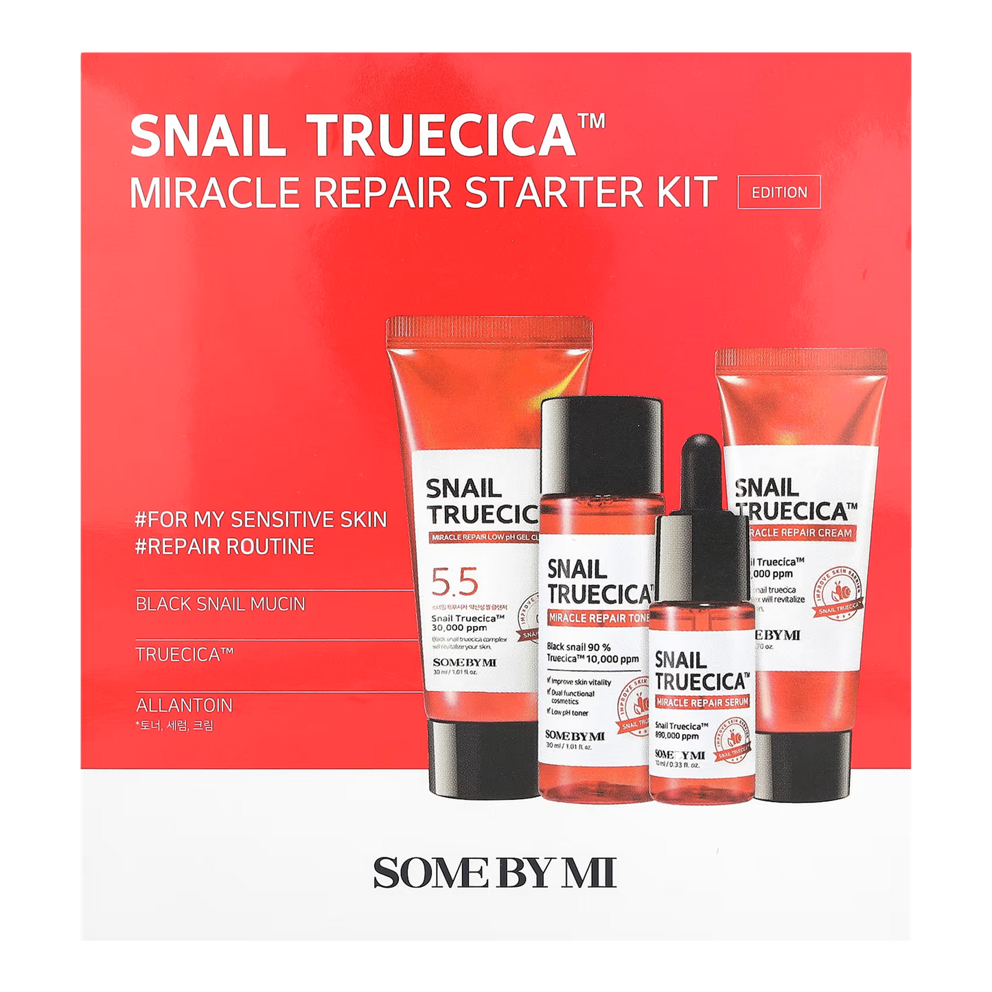 SNAIL TRUECICA MIRACLE REPAIR STARTER KIT - SOME BY MI