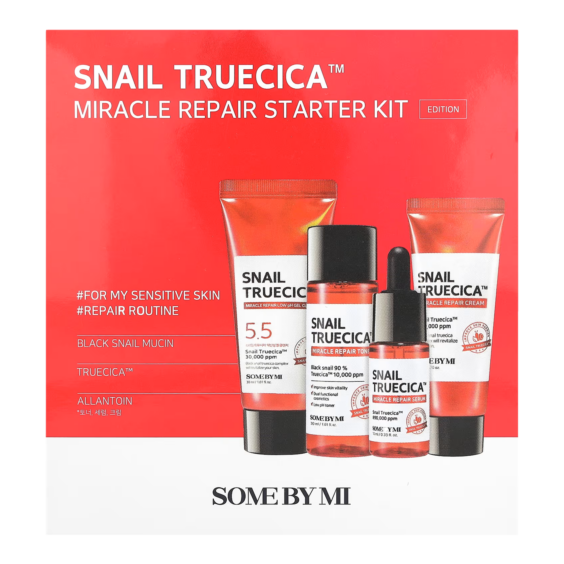 SNAIL TRUECICA MIRACLE REPAIR STARTER KIT - SOME BY MI