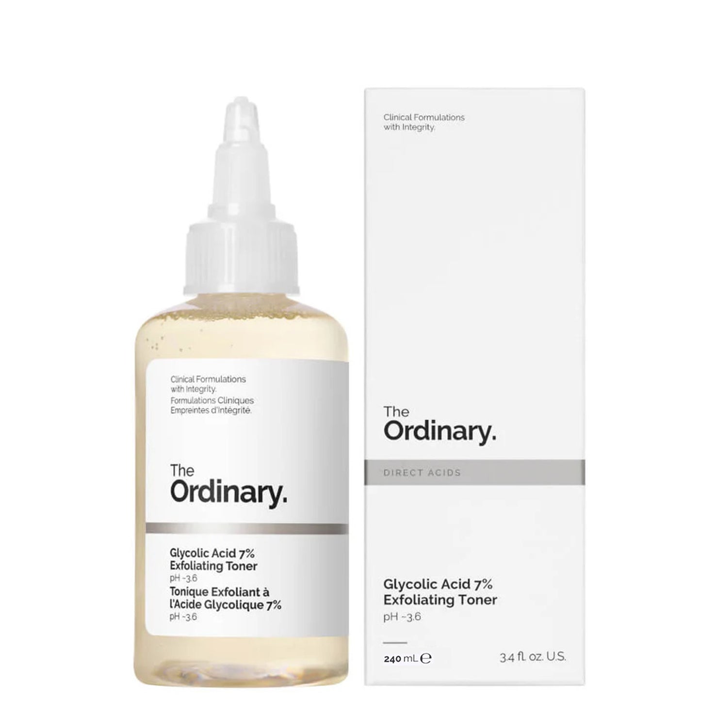 THE ORDINARY GLYCOLIC ACID 7% EXFOLIATING TONER 240ML