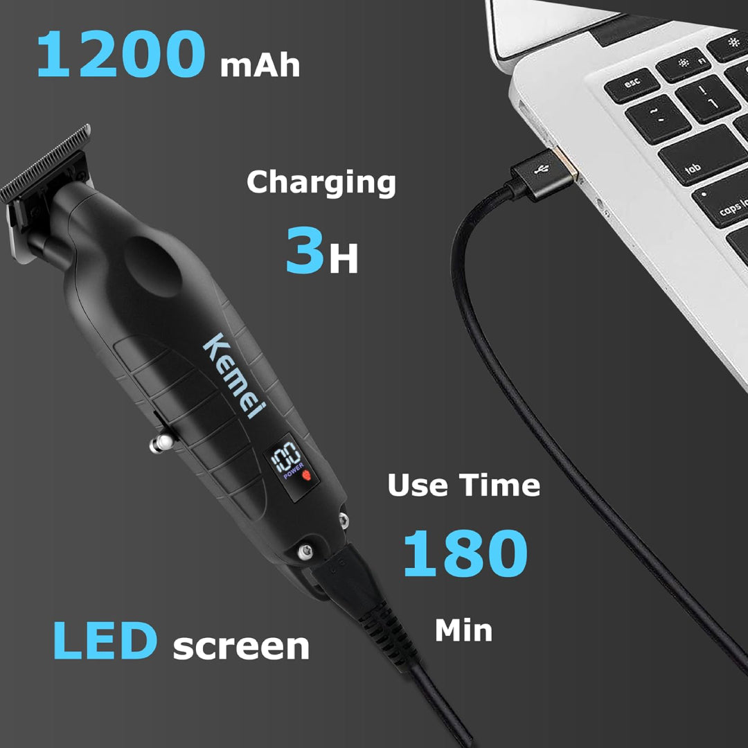 Tondeuse à Cheveux Professionnelle Sans Fil KEMEI KM-2293