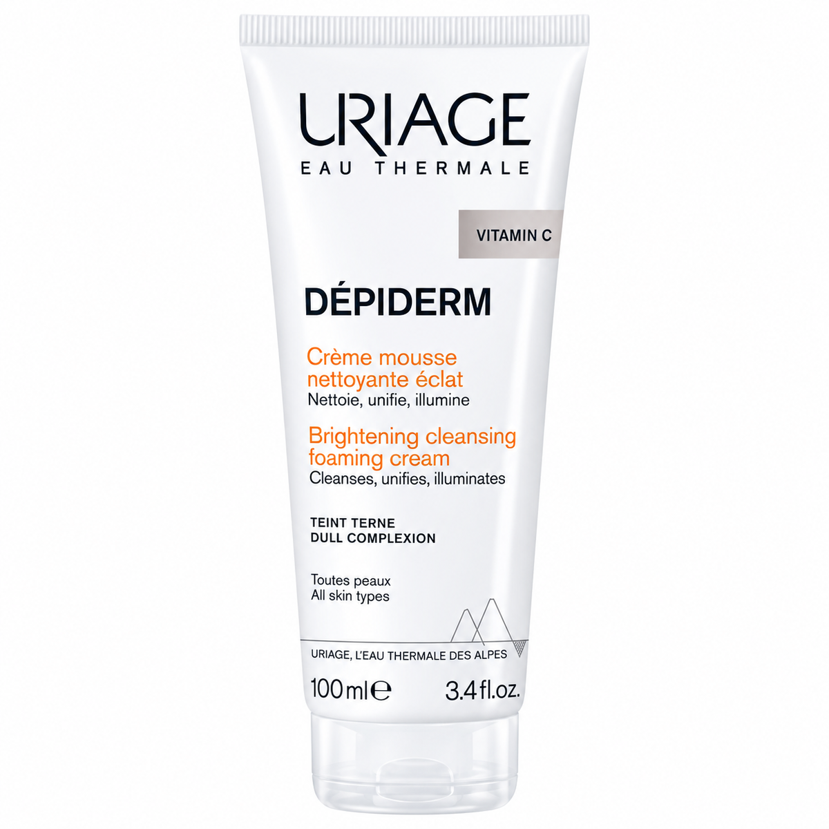 URIAGE DÉPIDERM CRÈME MOUSSE NETTOYANTE ÉCLAT VITAMINE C 100 ML