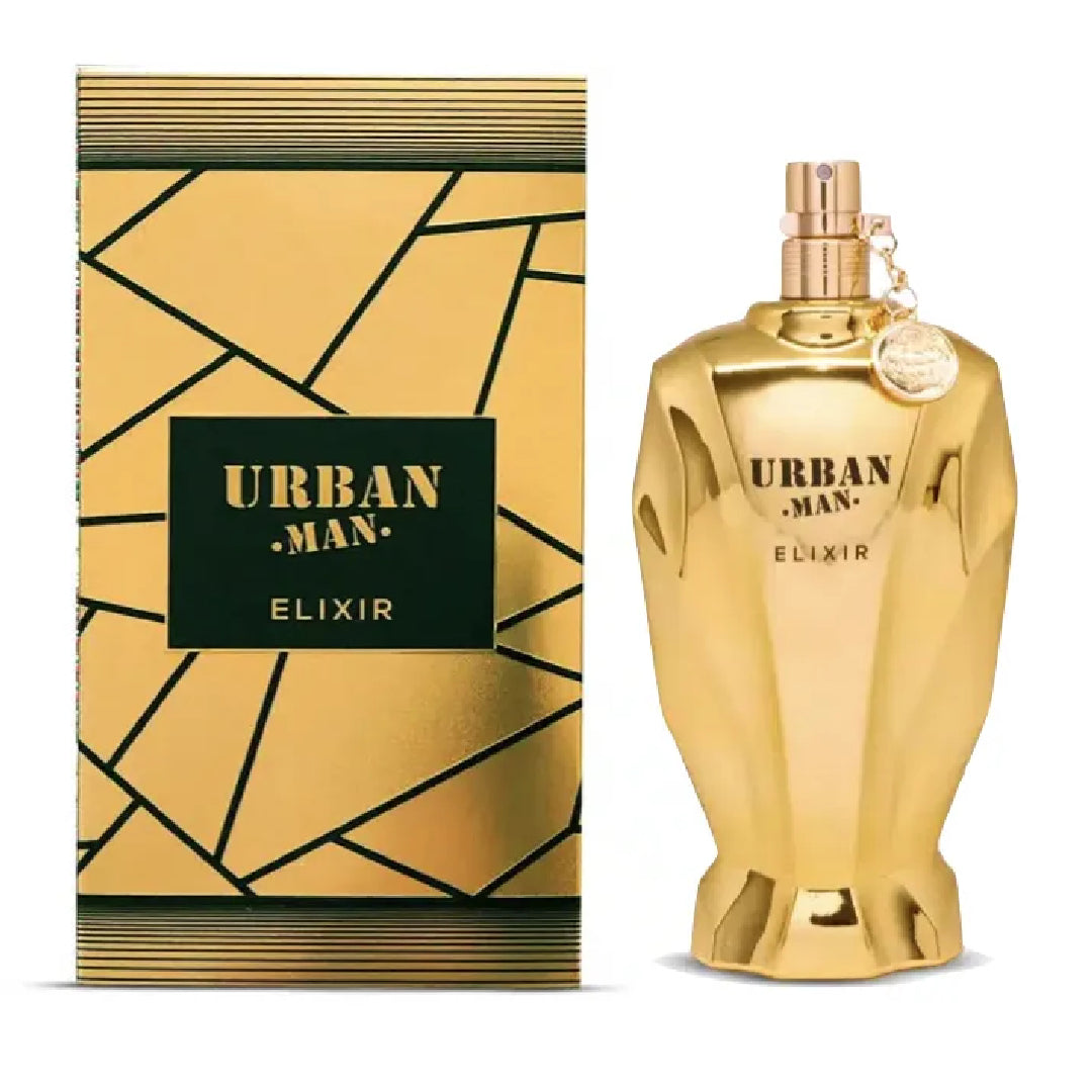 Urban Man Elixir Eau De Parfum Fragrance World Pour Homme – 90ml