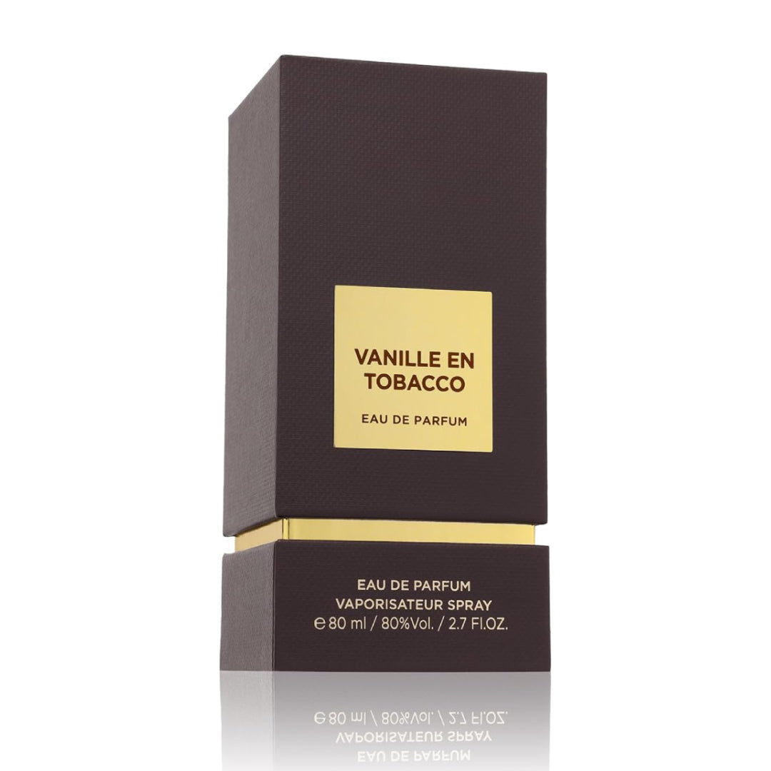 VANILLE EN TABACOO Eau De Parfum Fragrance World Unisexe – 80ml