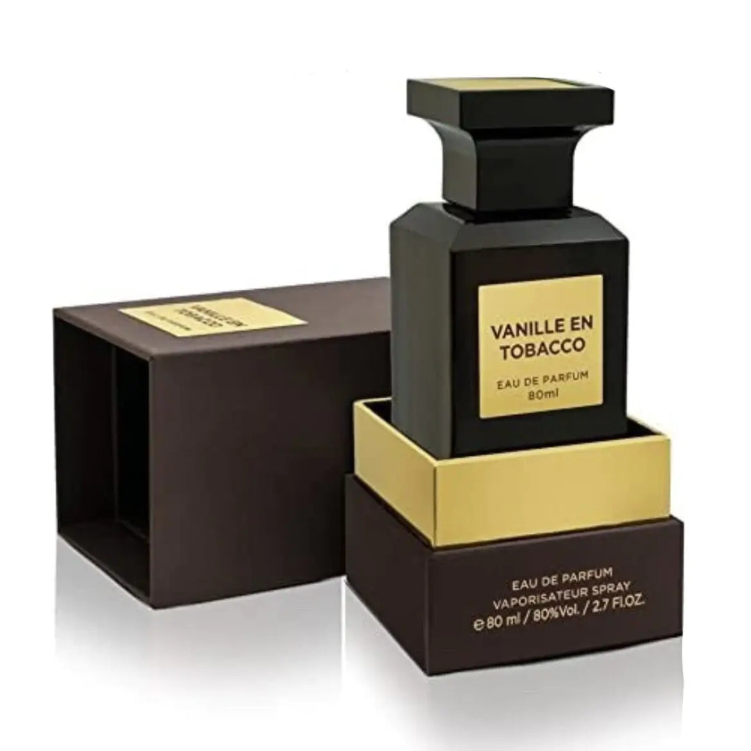 VANILLE EN TABACOO Eau De Parfum Fragrance World Unisexe – 80ml