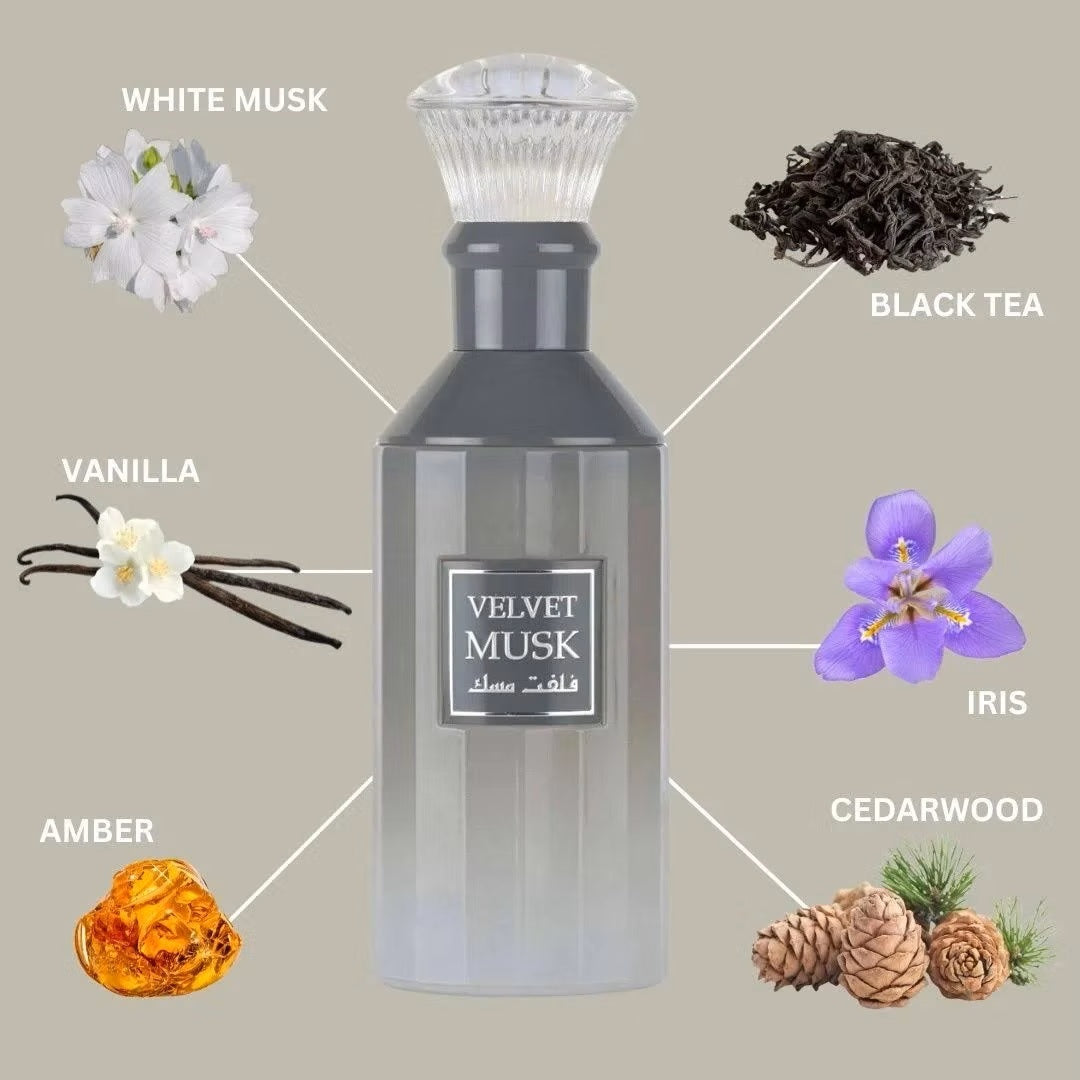 VELVET MUSK EAU DE PARFUM POUR Homme et Femme - LATTAFA 100ml