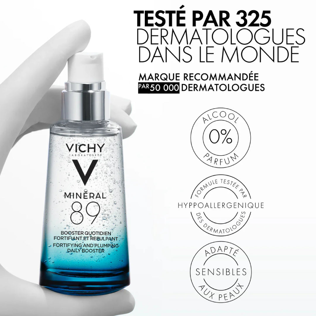 VICHY Minéral 89 Sérum Booster Hydratant Fortifiant Repulpant | 50ml