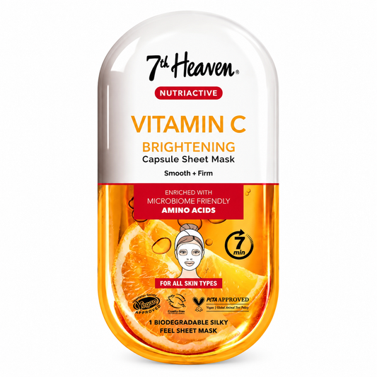 7TH HEAVEN NUTRIACTIVE VITAMIN C BRIGHTENING CAPSULE SHEET MASK