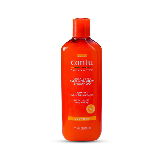 Cantu shampooing sans sulfate, Cantu shampooing crème Maroc, shampooing cheveux bouclés naturels, Cantu beurre de karité, soin capillaire nettoyant doux, shampooing cheveux frisés sans sulfates, Cantu Maroc BeautyFamily