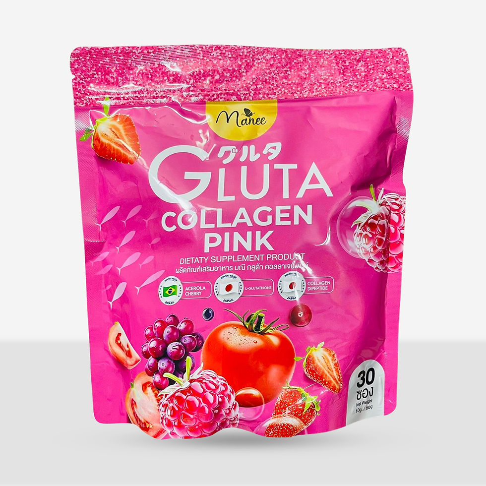 Manee Gluta Collagen Pink – 30 Capsules | Supplément Alimentaire Beauté & Éclat de la Peau