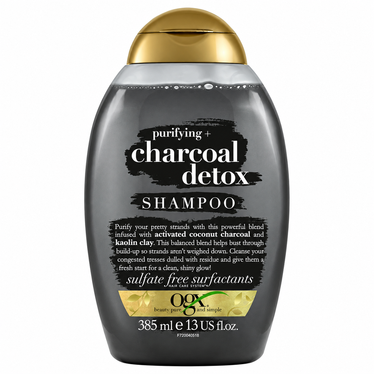 OGX PURIFYING + CHARCOAL DETOX SHAMPOO 385ML