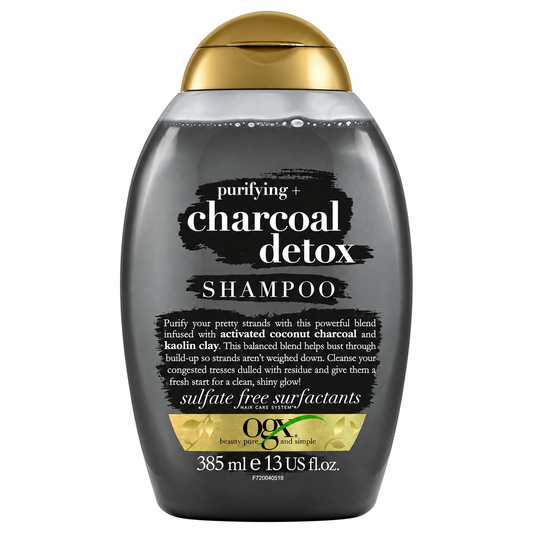 OGX PURIFYING + CHARCOAL DETOX SHAMPOO 385ML