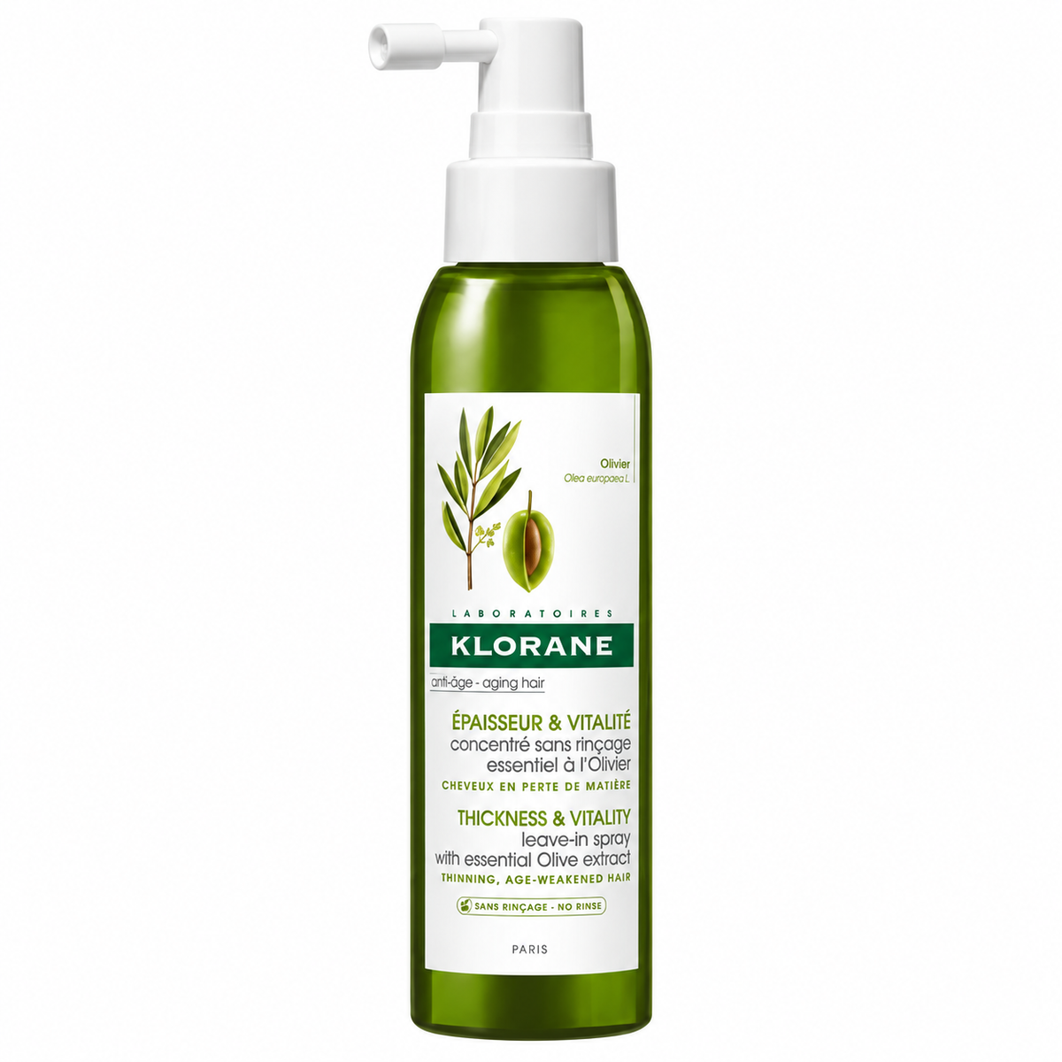 KLORANE ÉPAISSEUR & VITALITÉ À L’OLIVIER – SPRAY CONCENTRÉ 125ML