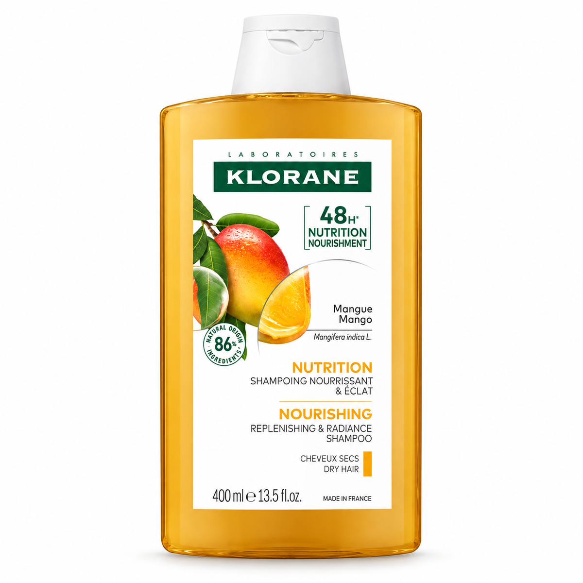 KLORANE SHAMPOOING NOURRISSANT ET ÉCLAT À LA MANGUE 400ML