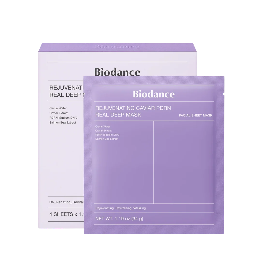 BIODANCE REJUVENATING CAVIAR PDRN REAL DEEP MASK 4PCS