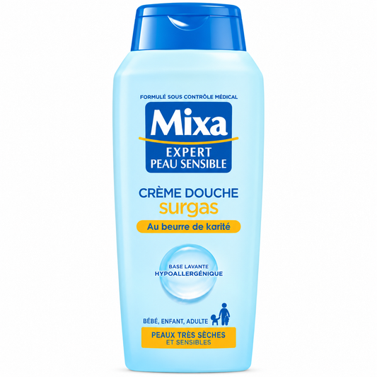 MIXA EXPERT PEAU SENSIBLE CRÈME DOUCHE SURGRAS AU BEURRE DE KARITÉ 400ML