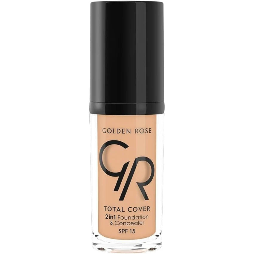 GOLDEN ROSE TOTAL COVER 2IN1 FOUNDATION & CONCEALER