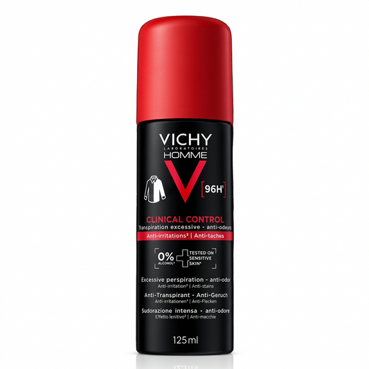 VICHY HOMME CLINICAL CONTROL ANTI-TRANSPIRANT 96H 125ML