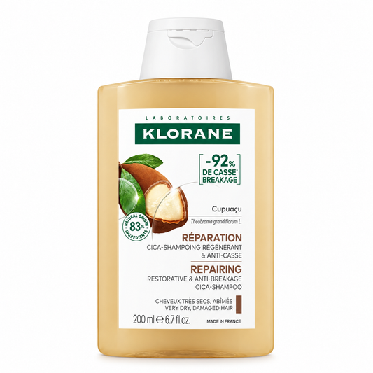 KLORANE CICA-SHAMPOING RÉGÉNÉRANT ET ANTI-CASSE AU CUPUAÇU BIO 200ML