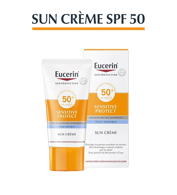 EUCERIN SENSITIVE PROTECT SUN CRÈME SPF 50+ 50ML