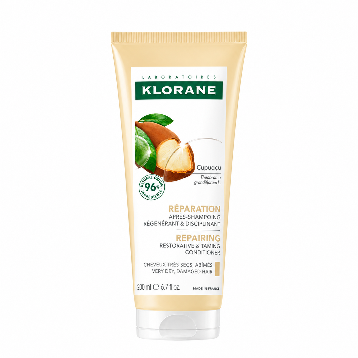 KLORANE RÉPARATION APRÈS-SHAMPOOING RÉGÉNÉRANT ET DISCIPLINANT AU CUPUAÇU BIO 200ML