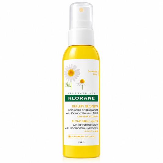 KLORANE REFLETS BLONDS SOIN SOLEIL ÉCLAIRCISSANT À LA CAMOMILLE ET AU MIEL 100ML