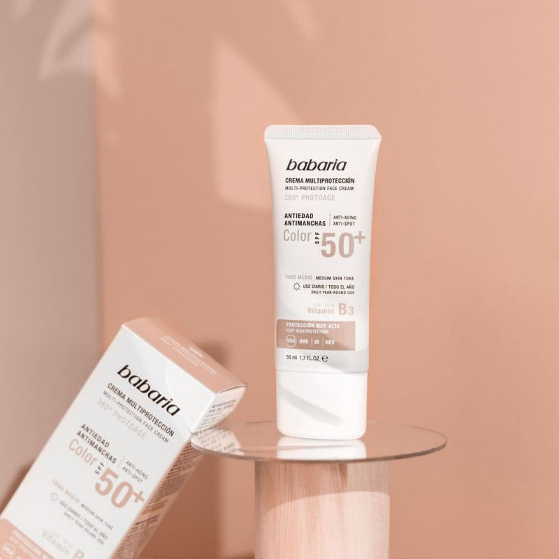 BABARIA ECRAN SOLAIRE TEINTE PEAU NATURE SPF50+ 50ML