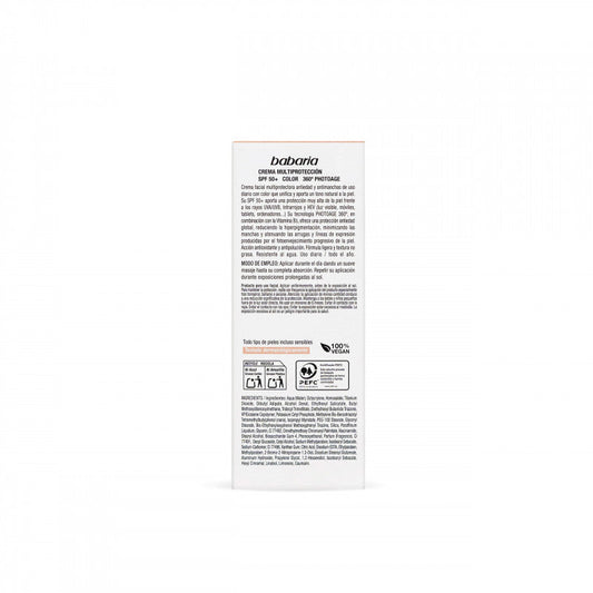 BABARIA ECRAN SOLAIRE TEINTE PEAU NATURE SPF50+ 50ML