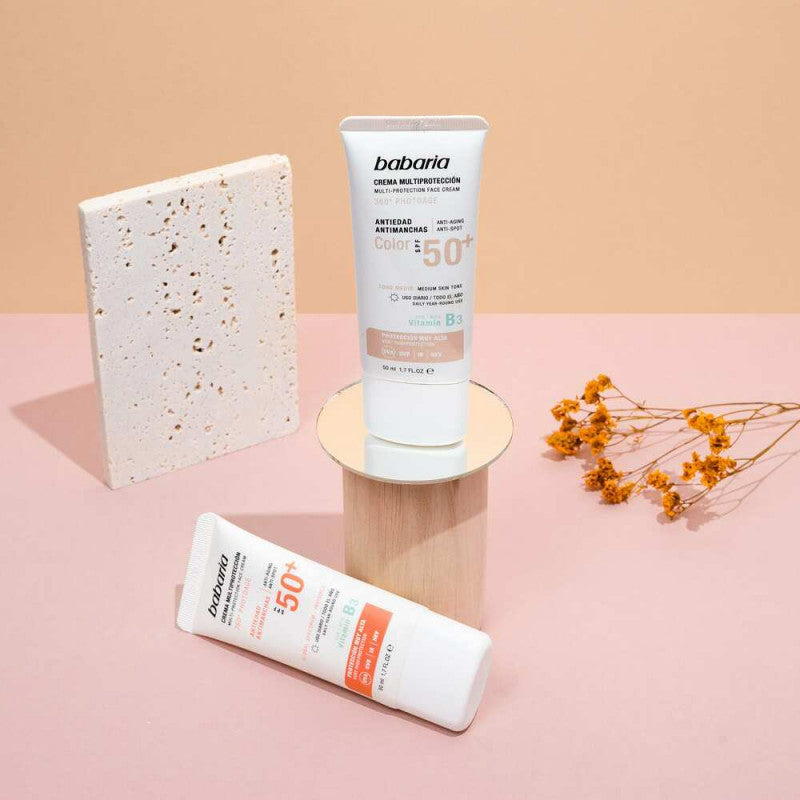 BABARIA ECRAN SOLAIRE TEINTE PEAU NATURE SPF50+ 50ML