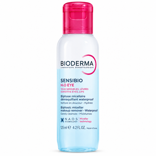 BIODERMA SENSIBIO H₂O EYE DÉMAQUILLANT BIPHASE WATERPROOF 125ML
