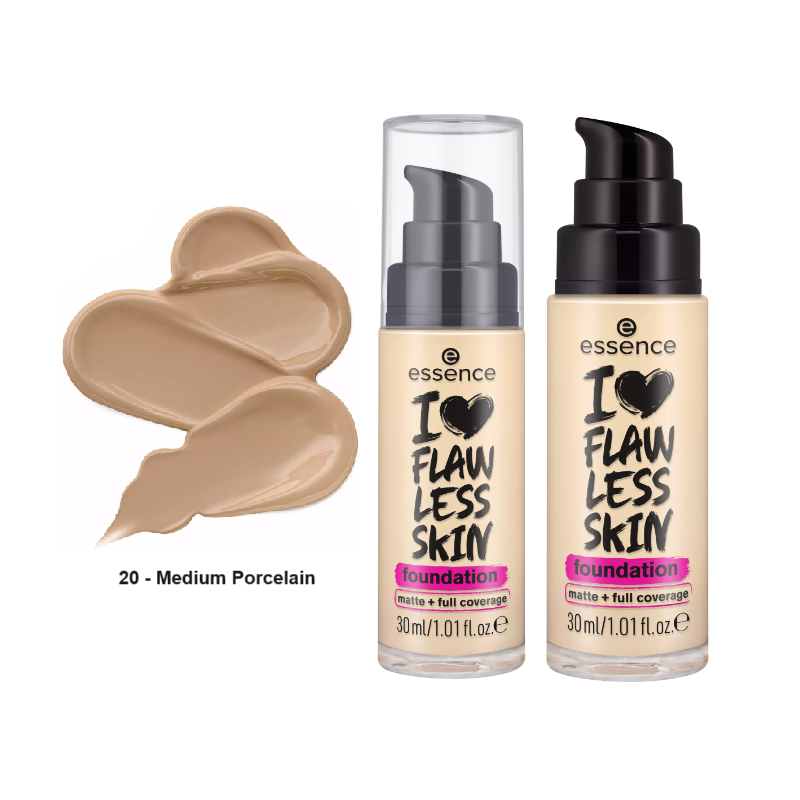 ESSENCE I LOVE FLAWLESS SKIN FOUNDATION 30ML