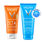VICHY CAPITAL SOLEIL ÉMULSION PROTECTRICE VISAGE TOUCHER SEC TEINTÉE SPF 50+ LAIT APAISANT APRÈS-SOLEIL OFFERT
