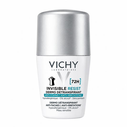 VICHY INVISIBLE RESIST 72H DÉODORANT ROLL-ON ANTI-TACHES ET ANTI-IRRITATIONS 50ML