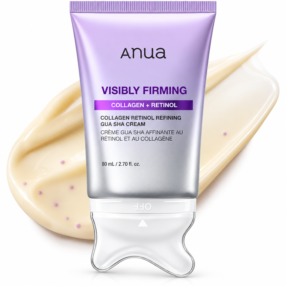 ANUA VISIBLY FIRMING COLLAGEN + RETINOL REFINING GUA SHA CREAM 80ML