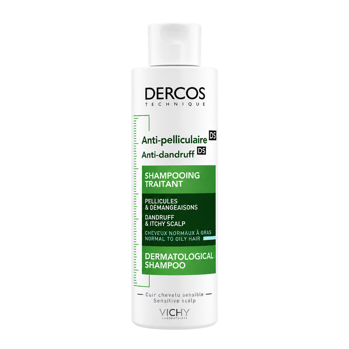 VICHY DERCOS SHAMPOOING TRAITANT ANTI-PELLICULAIRE DS CHEVEUX NORMAUX À GRAS 200 ML