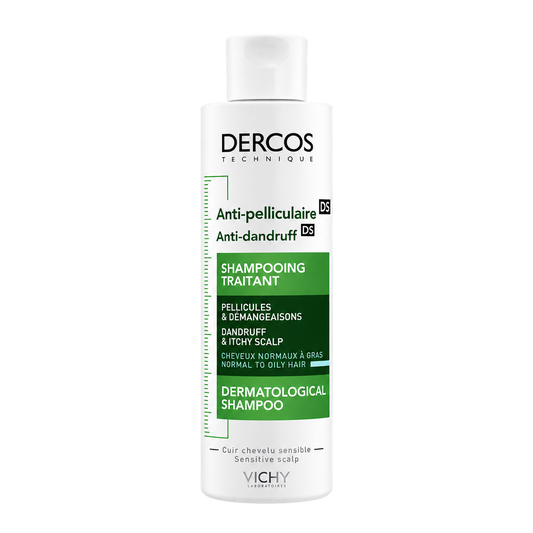 VICHY DERCOS SHAMPOOING TRAITANT ANTI-PELLICULAIRE DS CHEVEUX NORMAUX À GRAS 200 ML