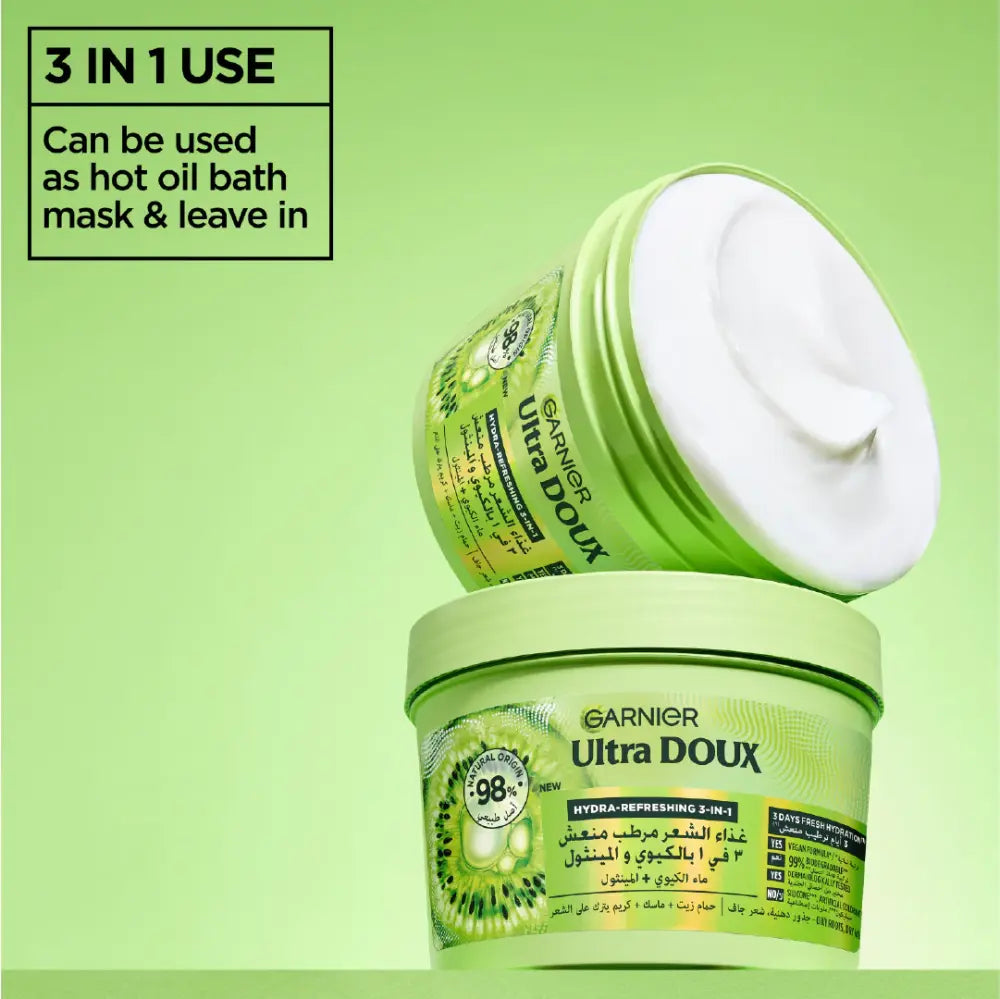 GARNIER ULTRA DOUX HAIR FOOD KIWI 390 ML