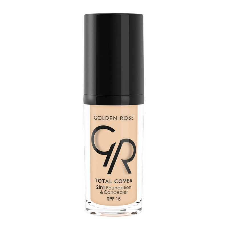 GOLDEN ROSE TOTAL COVER 2IN1 FOUNDATION & CONCEALER
