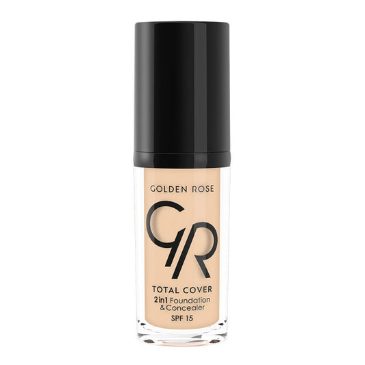GOLDEN ROSE TOTAL COVER 2IN1 FOUNDATION & CONCEALER