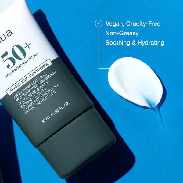 ANUA HEARTLEAF SILKY MOISTURE SUN CREAM SPF 50+ PA++++ 50ML
