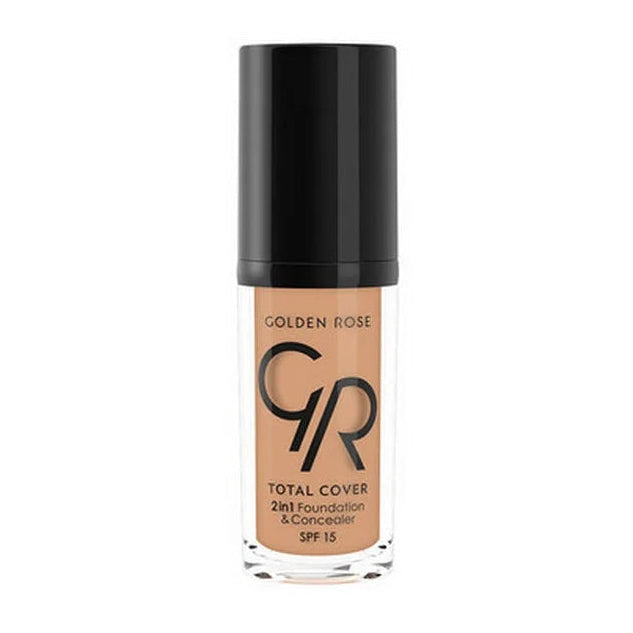 GOLDEN ROSE TOTAL COVER 2IN1 FOUNDATION & CONCEALER