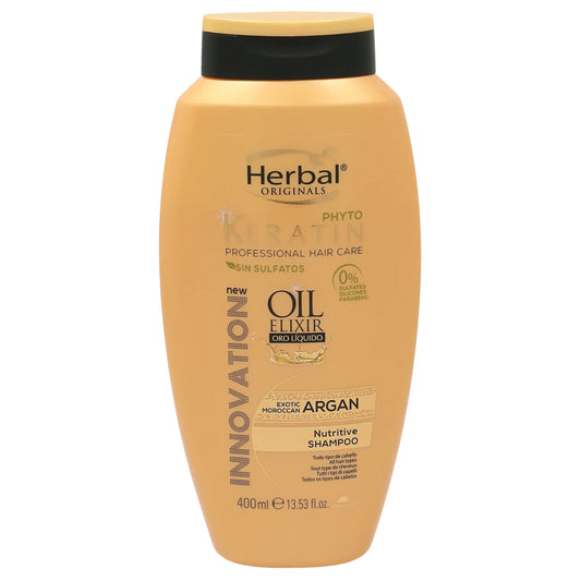 HERBAL ORIGINALS CHAMPÚ KERATIN ARGAN 400ML