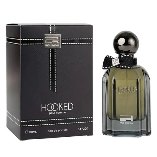 Parfum Homme, Eau de Parfum Homme, Hooked Pour Homme, Rue Broca, Parfum Homme Maroc, Parfum Gourmand Homme, Parfum Boisé Homme, Parfum Longue Tenue, Parfum Homme Pas Cher, BeautyFamily.ma