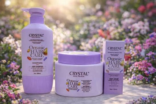 CRYSTAL ORGANIC HAIR CARE FOR FRIZZY DAMAGED HAIR 500ML