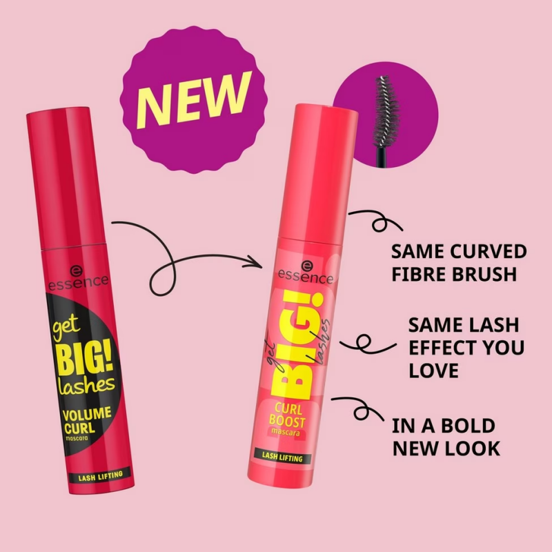 ESSENCE MASCARA GET BIG! LASHES EFFET RECOURBANT CURL BOOST